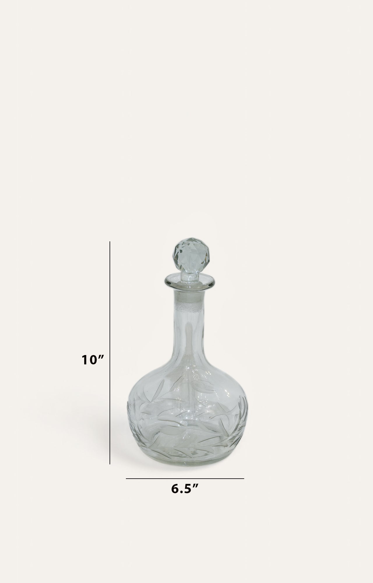 Athena's Transparent Glass Decanter