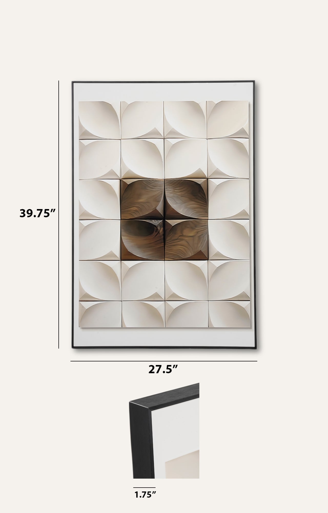 Tessellated Patterned Textured Wall Art