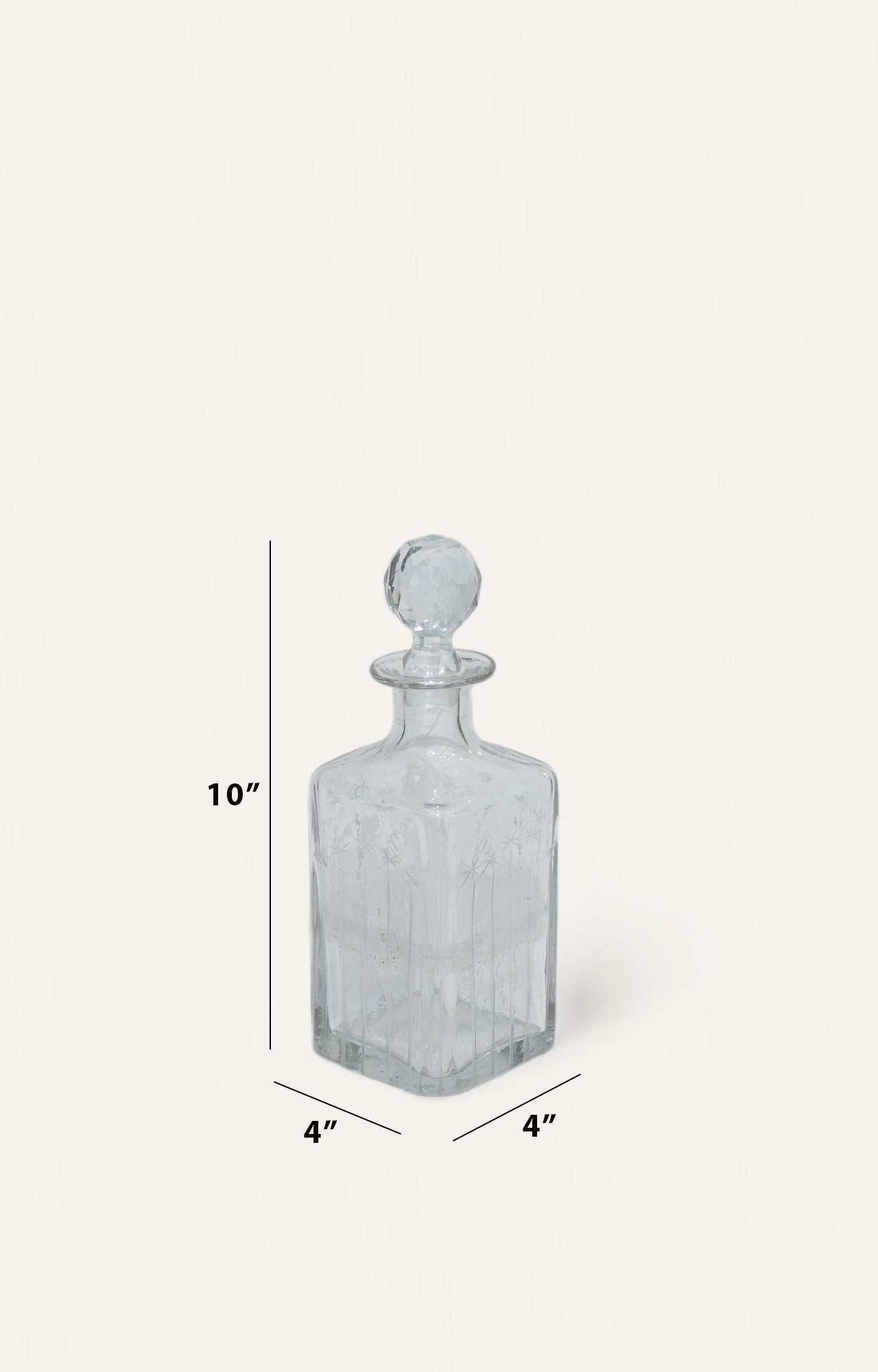 Delphic Transparent Glass Decanter