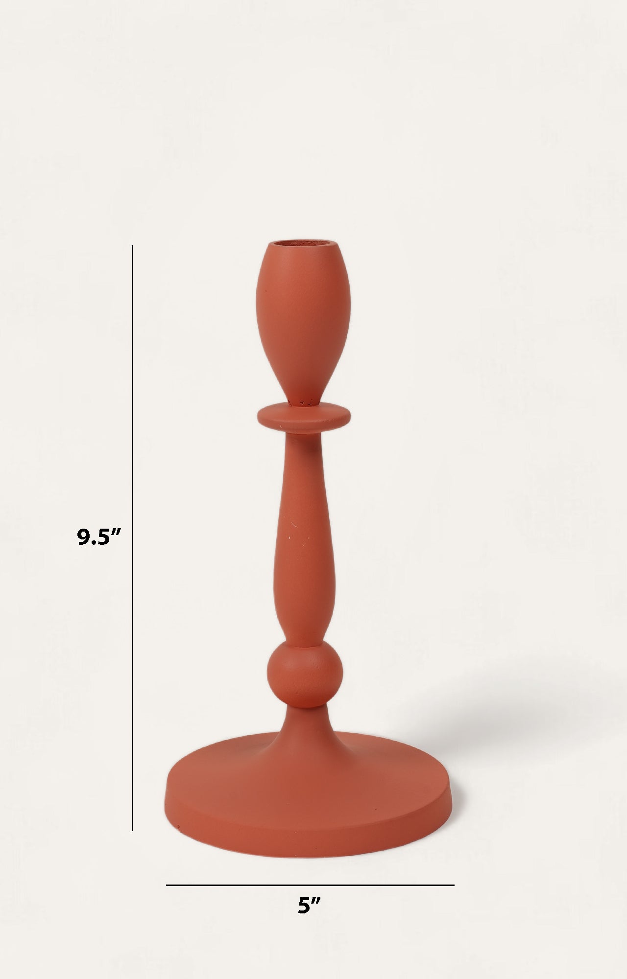 A Blaze of Elegance: The Vibrant Allure of the Vermilion Red Tapered Candle Stand