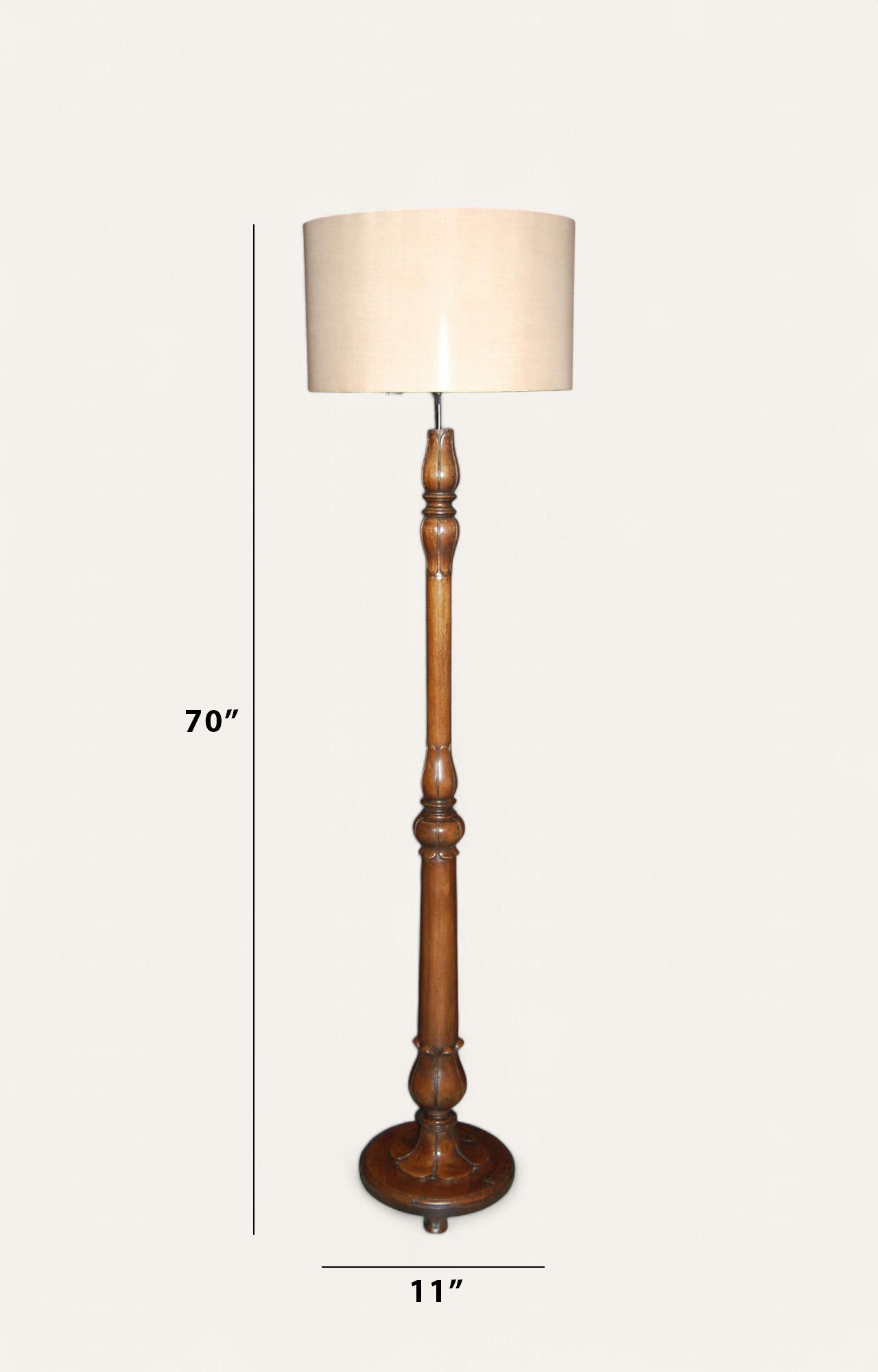 Wooden Classic Floor Lamp