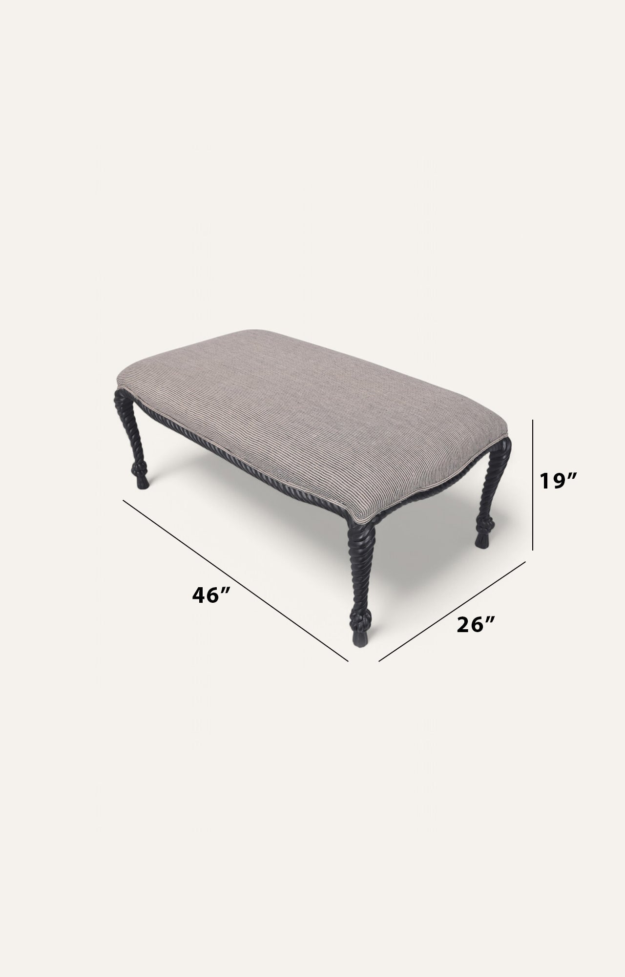 Wooden Cavendish Ottoman