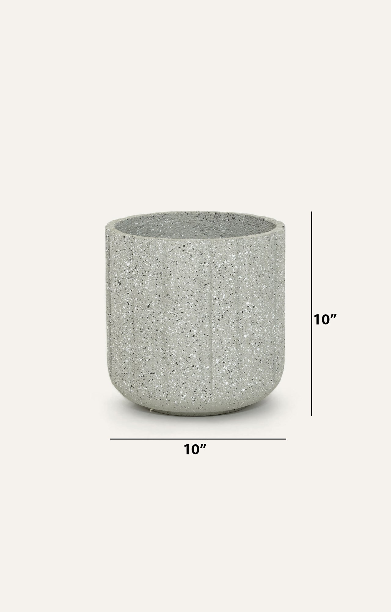 Modern Circular Ribbed Planter