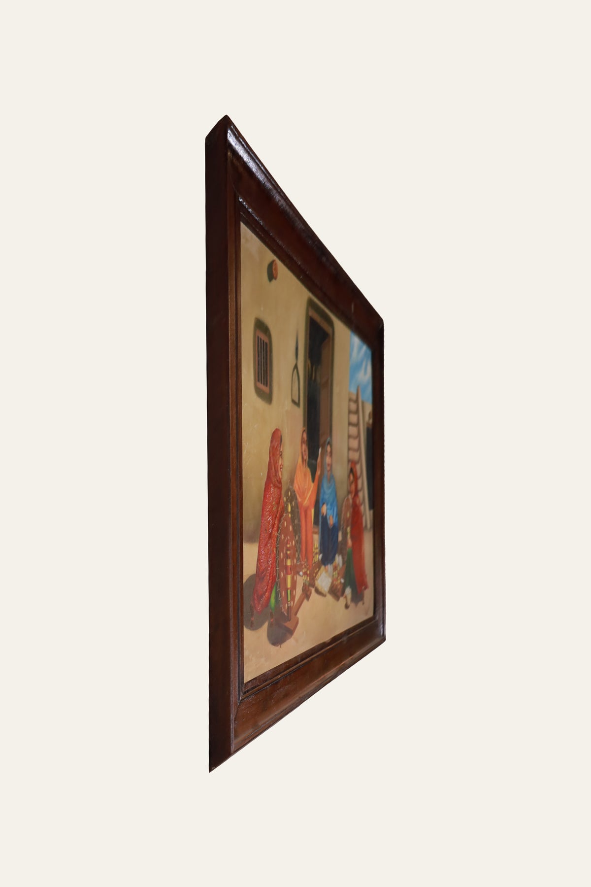 traditional Indian village scene painting