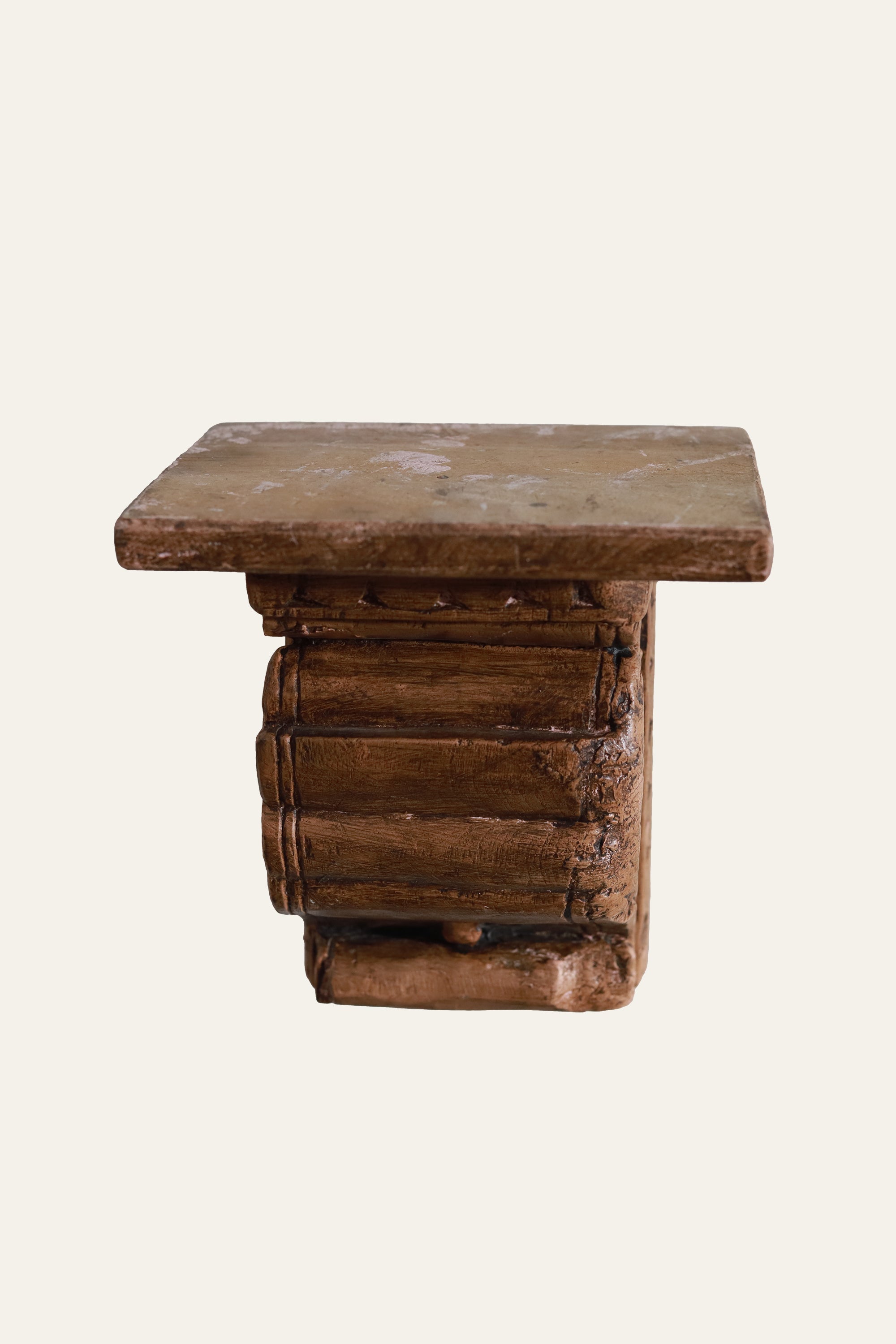 vintage carved wooden wall bracket