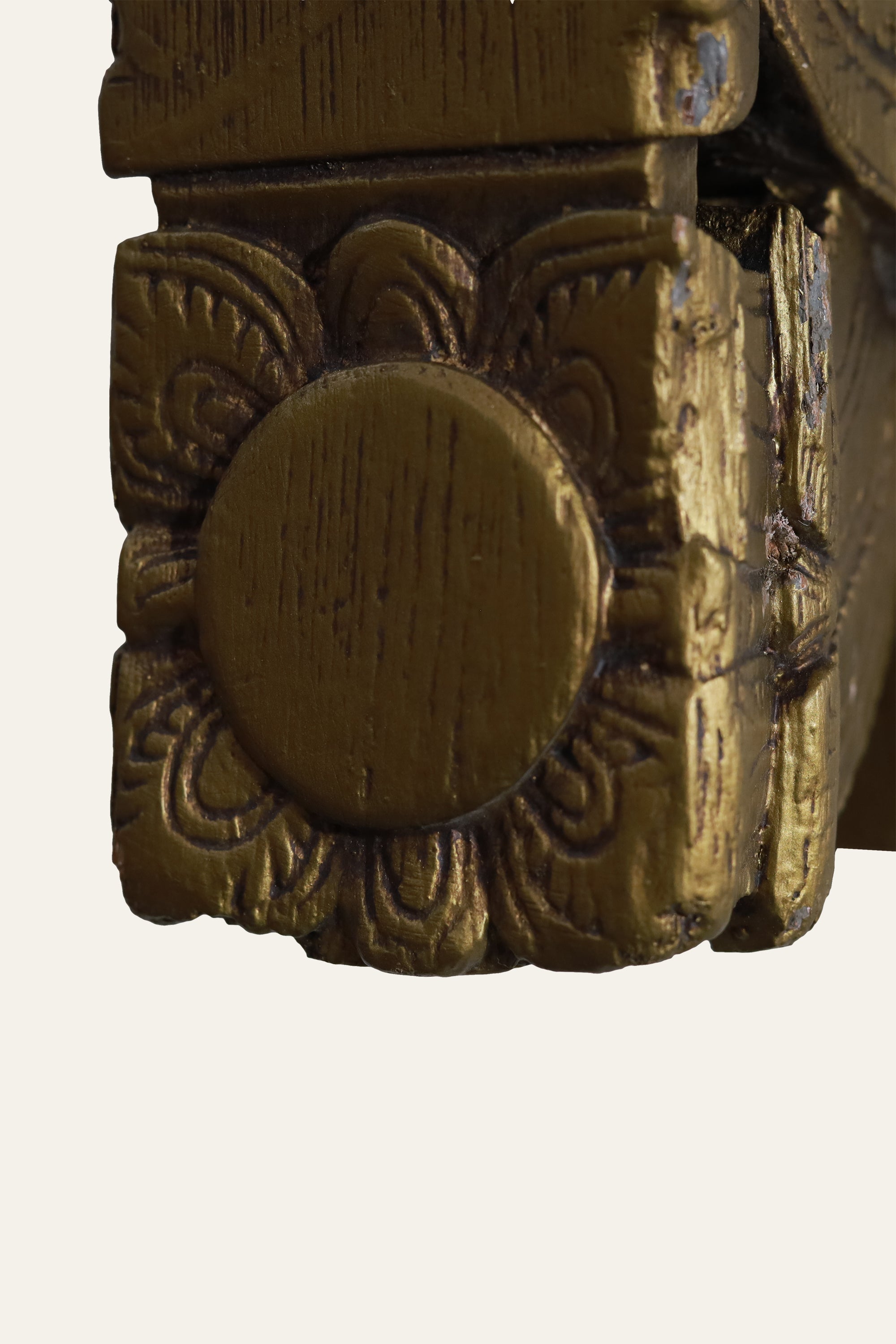 vintage gold wooden shelf support bracket
