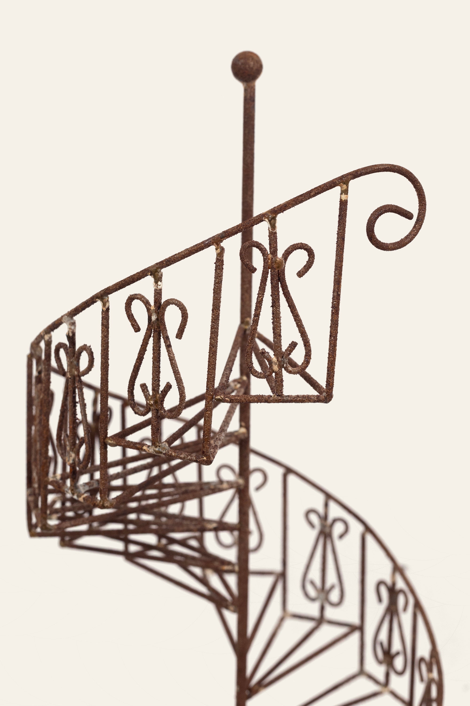 vintage industrial metal sculpture