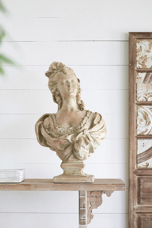 vintage lady bust sculpture 