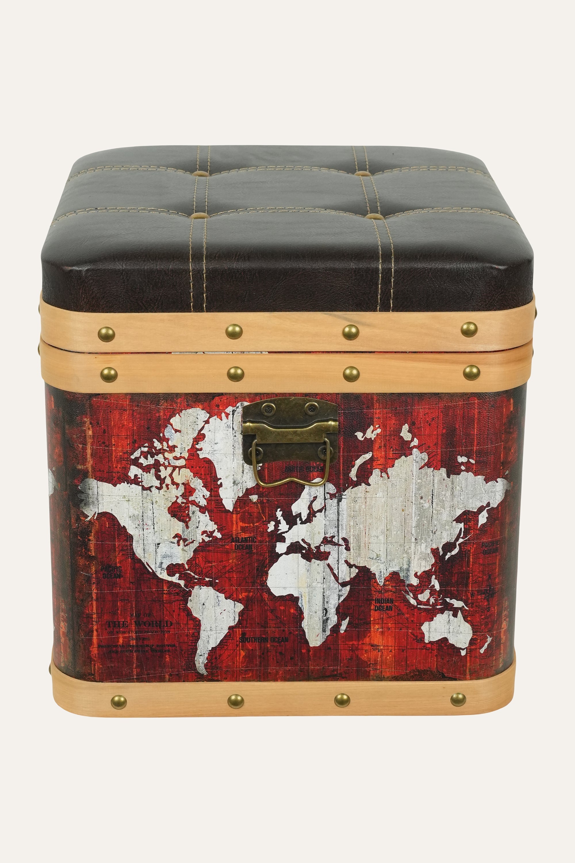 vintage map keepsake box home decor