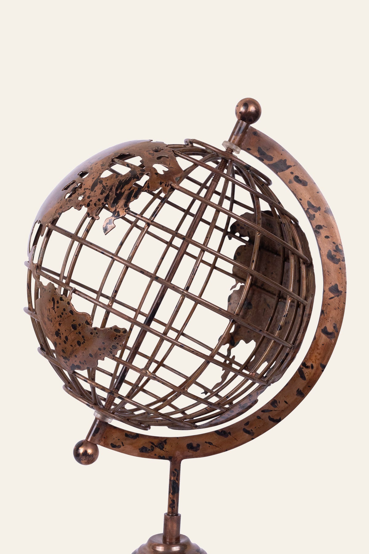 vintage world globe for home decor