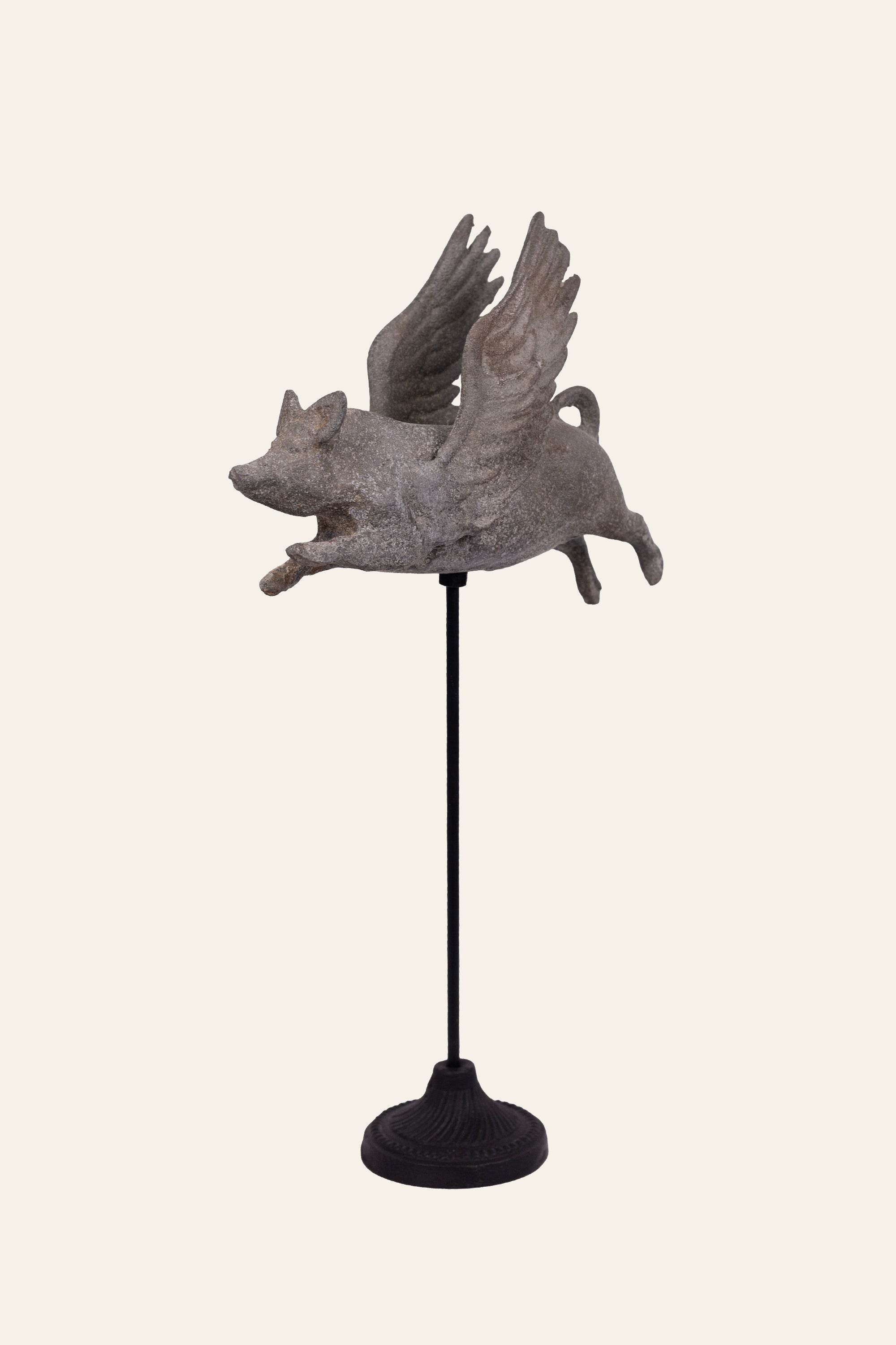 whimsical winged pig décor