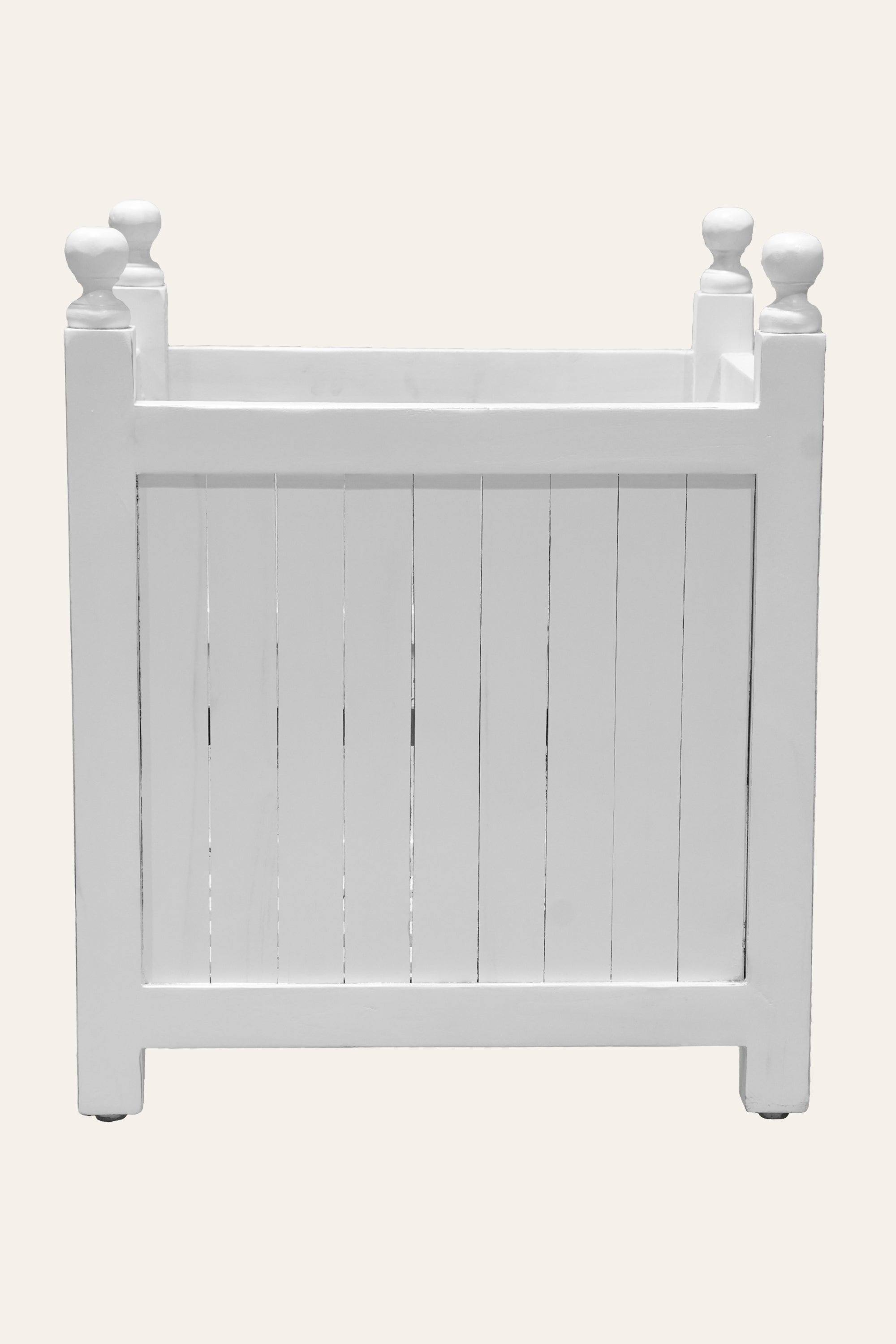 white teak planter box big