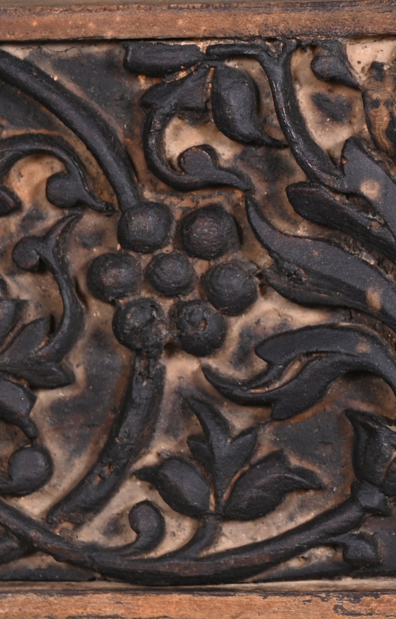 Vintage Ganesha Floral Panel